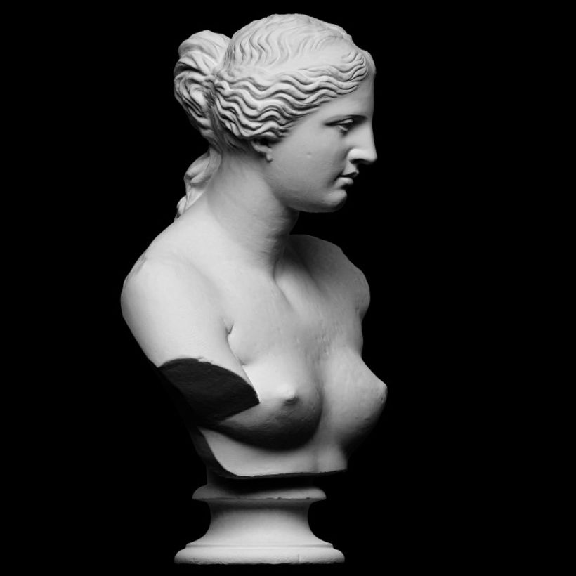 El busto de la icónica Venus de Milo.