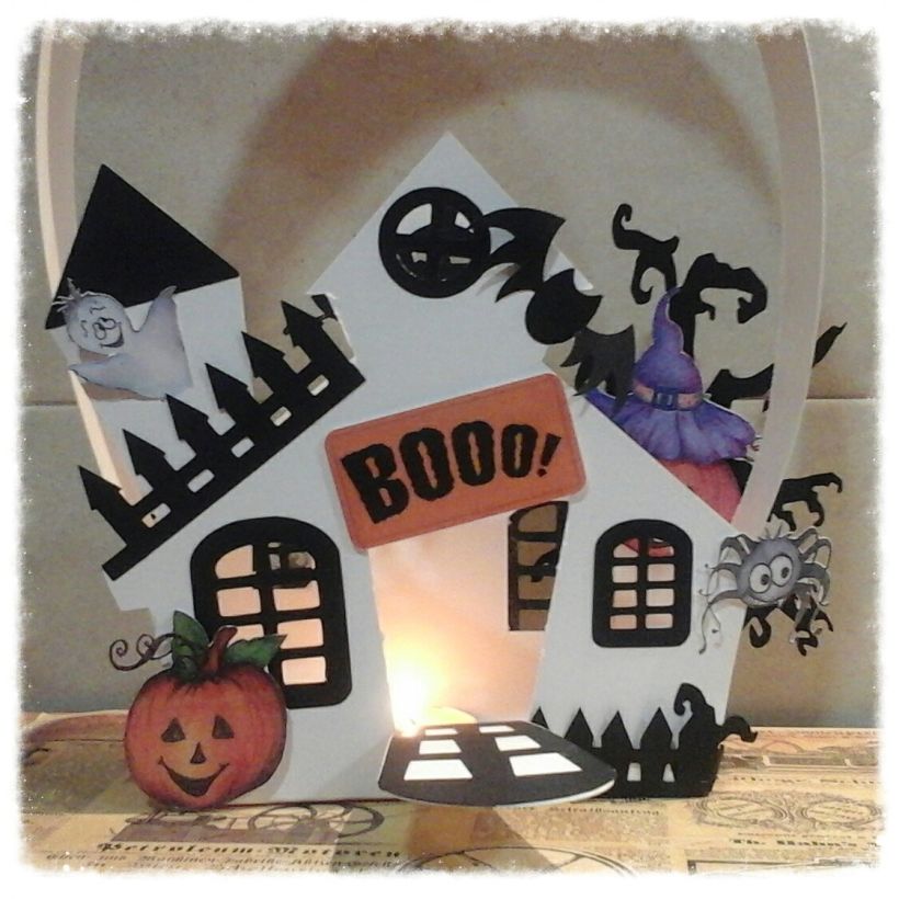 Especial Halloween - Caja de luz  y cesta para chuches.Tutorial y kits.