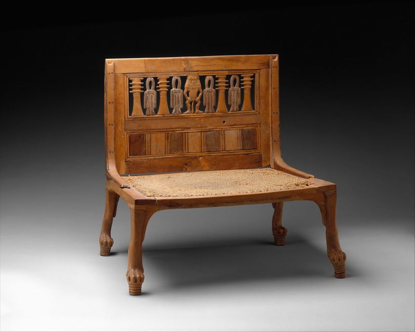 La silla Hatnefer (siglo 15 a.C.). Metropolitan Museum of Art, NY