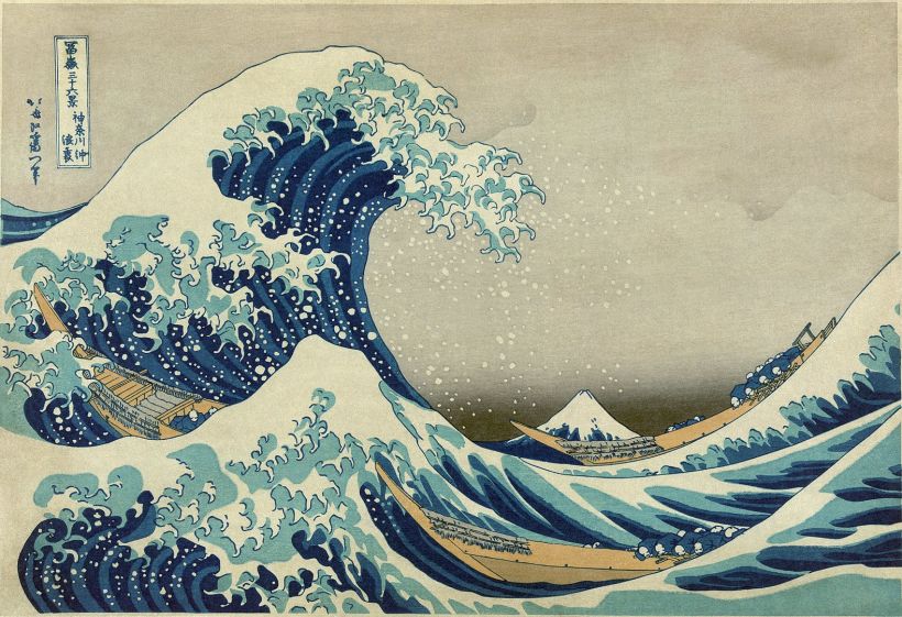 La gran ola de Kanagawa de Katsushika Hokusai.