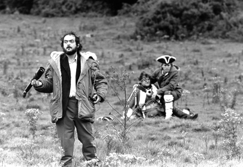 Stanley Kubrick on the set of 'Barry Lyndon'. Photo via American Cinematographer.