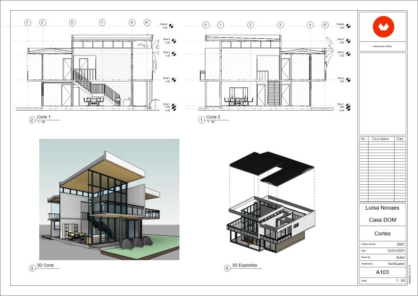 Mi Proyecto del curso: Diseño y modelado arquitectónico 3D con Revit 5