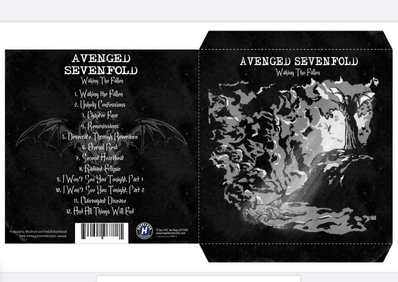 Avenged Sevenfold Post Card  avengedsevenfoldmerchcom