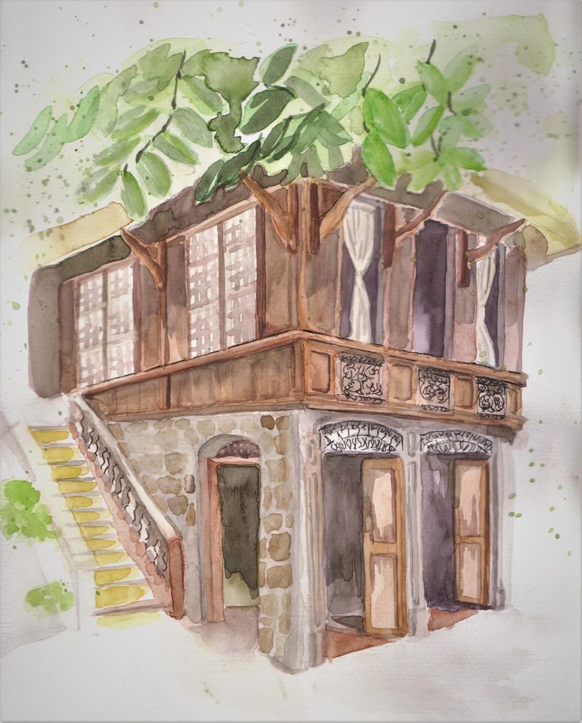 My project in Architectural Sketching with Watercolor and Ink course