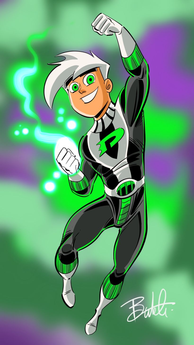 Danny Phantom this is my super suit art by me sorry for the lame title  XD  rAnimeART