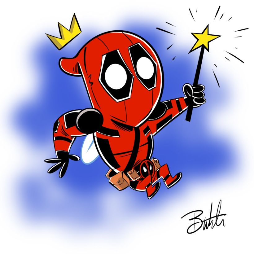 DEADPOOL IN THE FAIRLY ODDPARENTS STYLE!