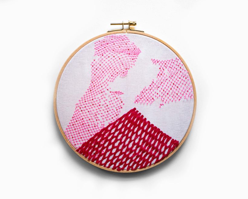 PINKY VIBES - FRUIT MESH NET BAG EMBROIDERY DESIGN 1