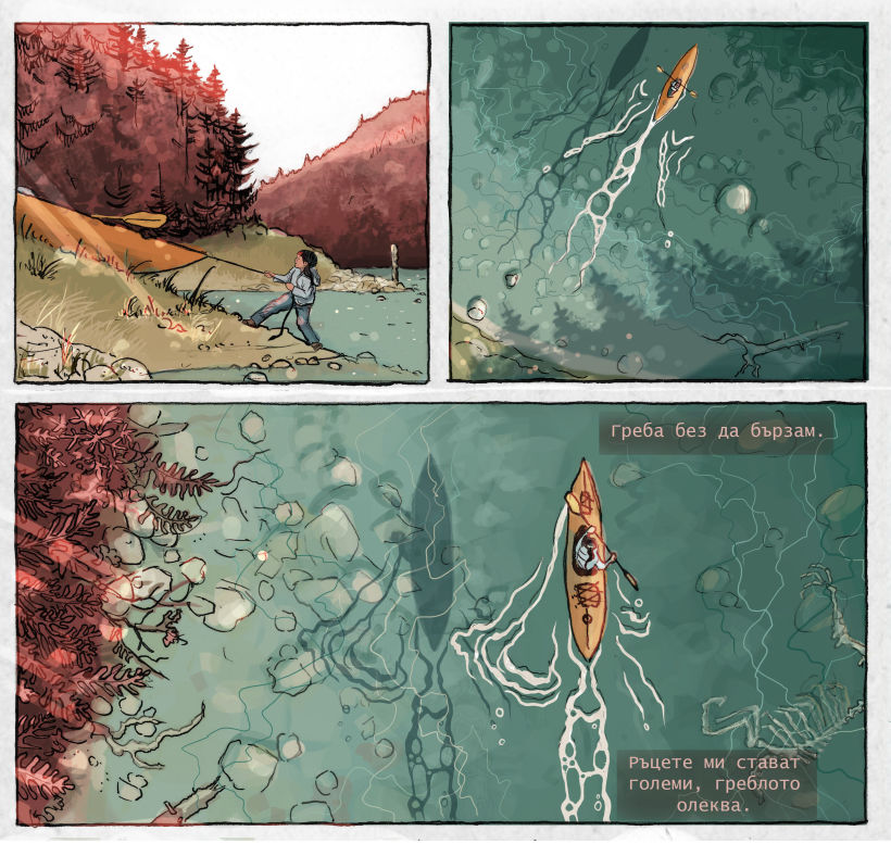 Mi Proyecto del curso: El cómic es otra historia    "Los bosques rojos" 10