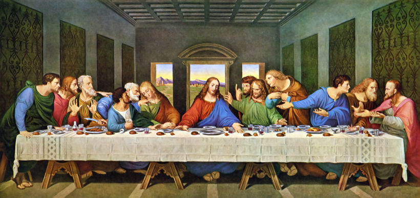 “La última cena", de Leonardo Da Vinci.