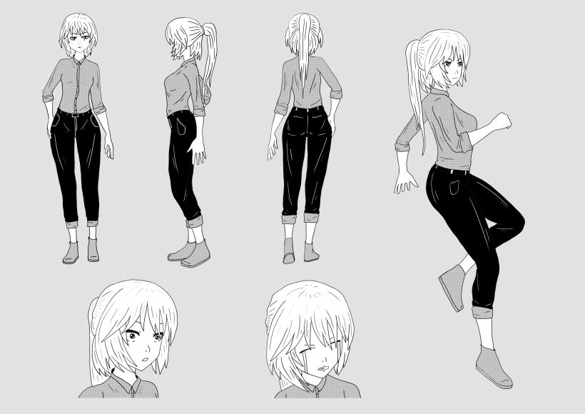 Mi Proyecto del curso: Dibujo de personajes manga desde cero 1