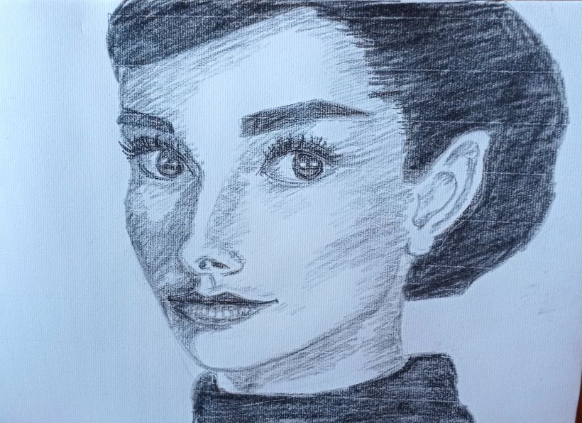 retrato de Audrey Hepburn