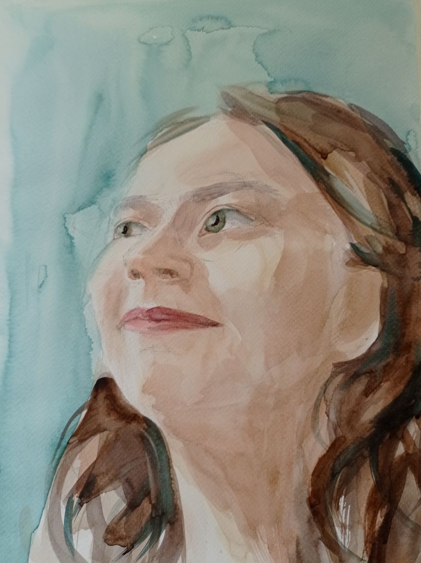 My project in Watercolor Portraits: Capture a Model's Personality course 7