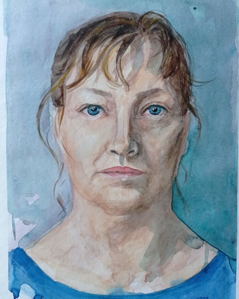 My project in Watercolor Portraits: Capture a Model's Personality course 8