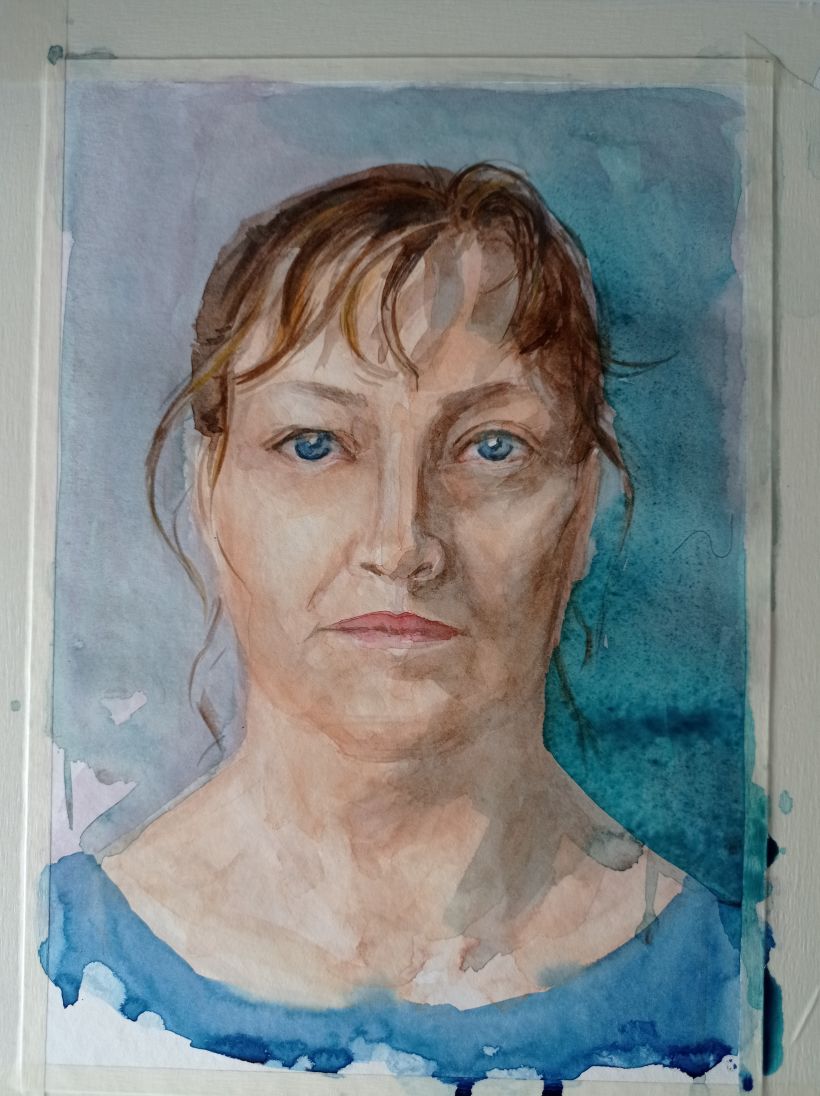 My project in Watercolor Portraits: Capture a Model's Personality course 9
