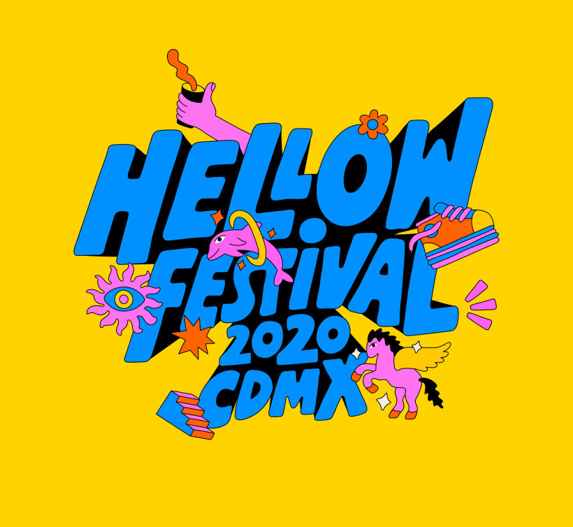 Logo do Festival Hellow, criado por Leandro Assis