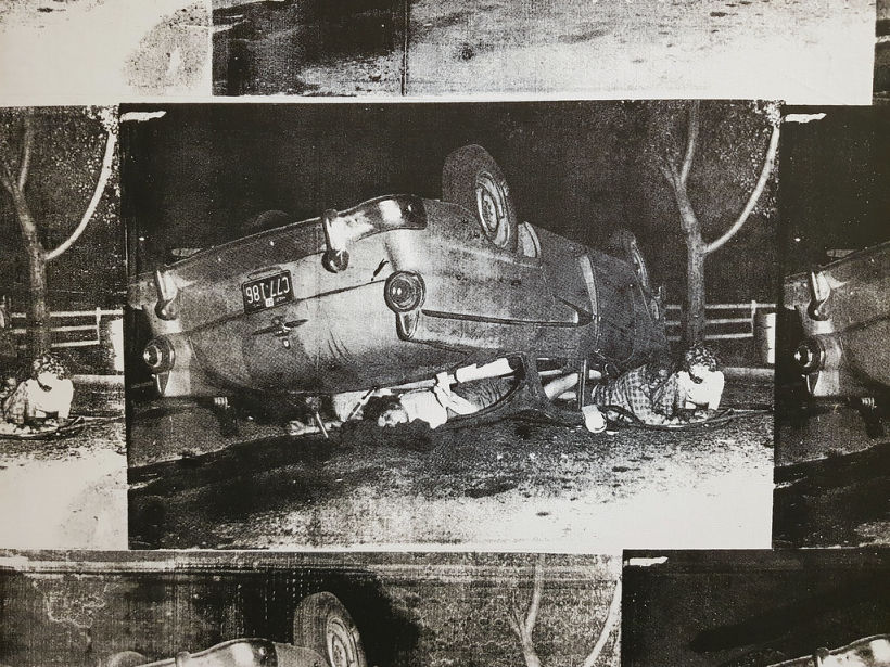 One of the photos from Andy Warhol's "Death and Disaster" series.