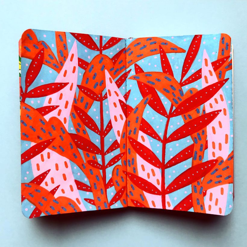 My Sketchbook Project on Instagram #oshuminipatterns 8
