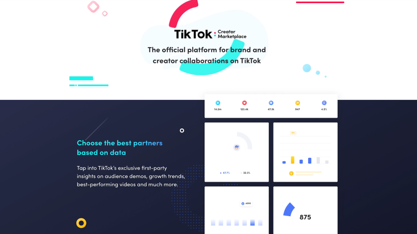 Brands and creators can form collaborations through the TikTok Creator Marketplace.