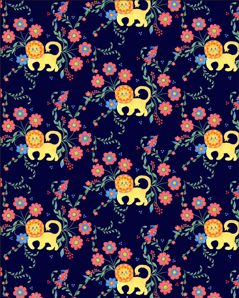 My project in Illustrated Pattern Design course 1