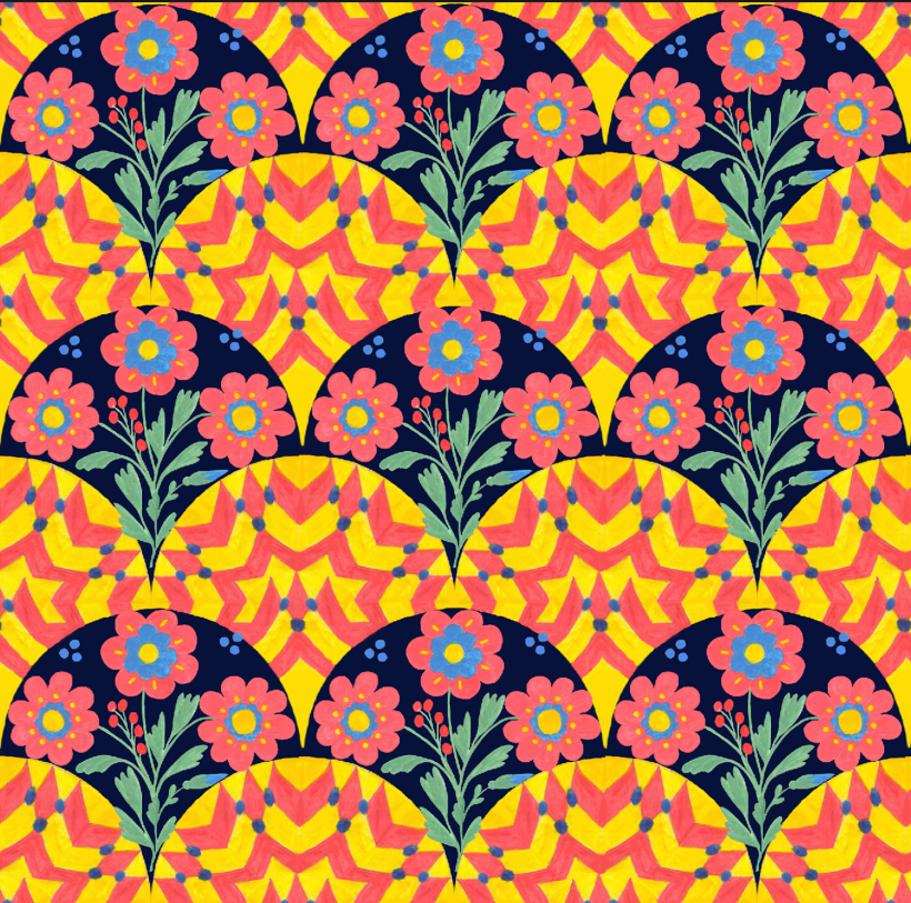 My project in Illustrated Pattern Design course 3