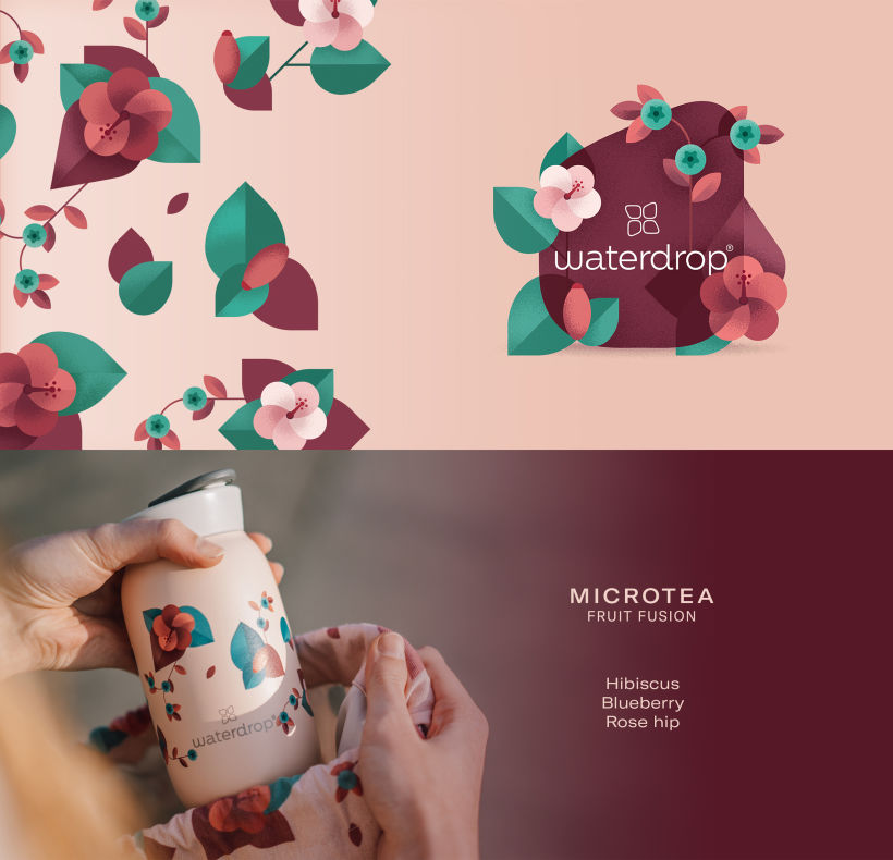 Microtea · Ilustraciones para marca de té. 5