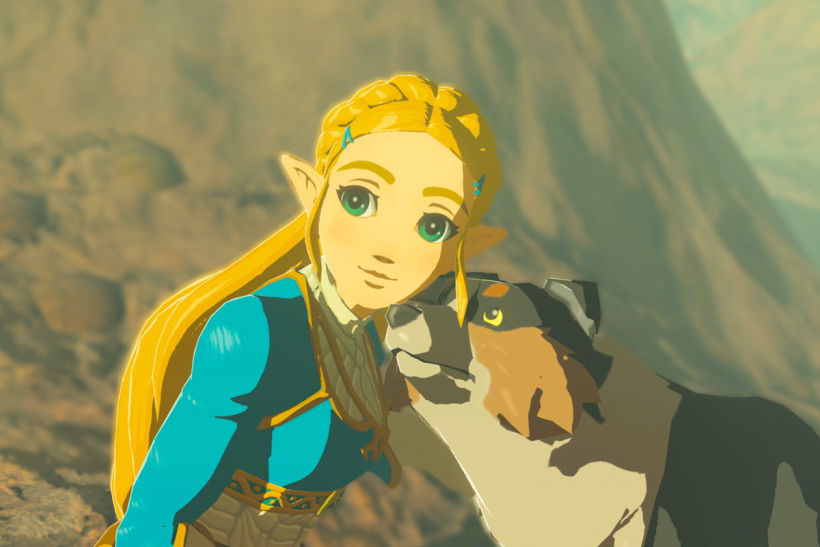 Zelda en una escena de “Breath of the Wild”.