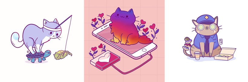 Personal Cats Illustration 11