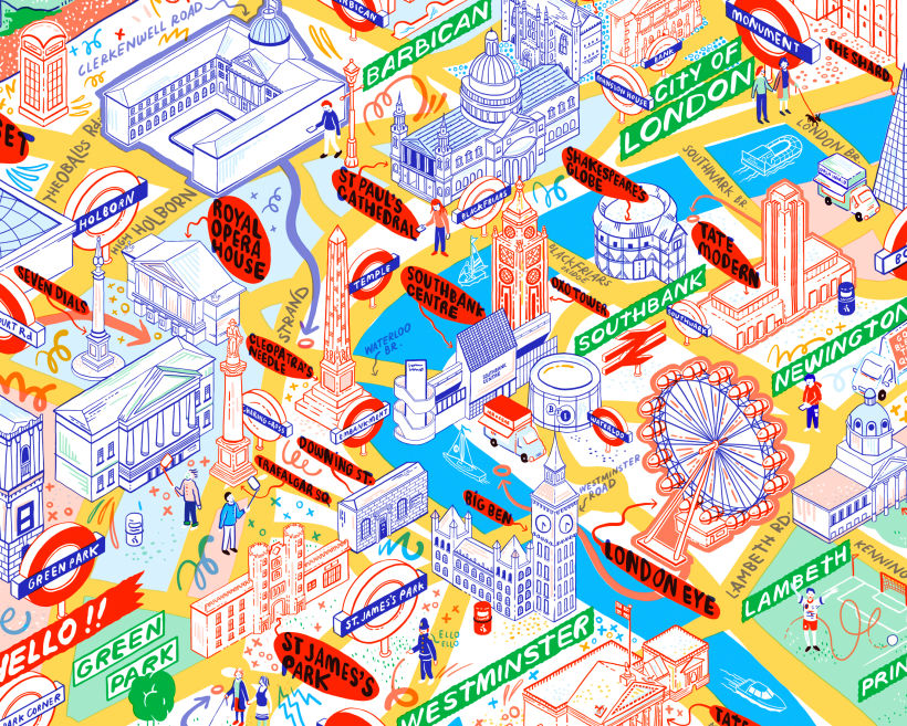 My project in Isometric Map Illustration: Capture a City's Vibrancy course 12