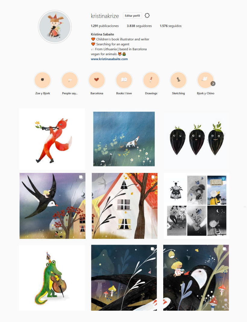 Mi Proyecto del curso: Creación de un porfolio de ilustración en Instagram 1