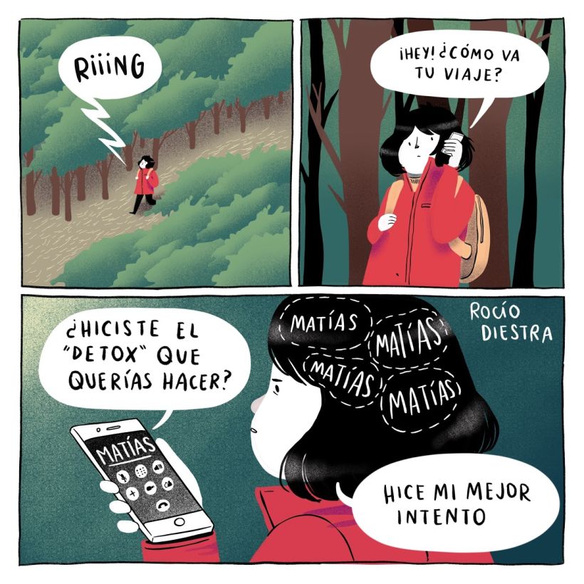 Webcomic: "El Crush", by Rocío Diestra.