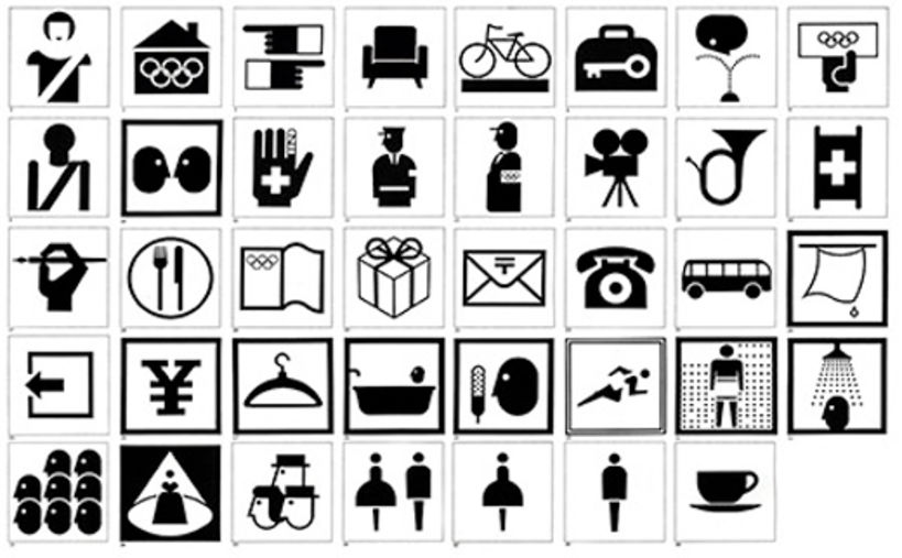 Olympic sports pictograms were first introduced on a major scale at the Tokyo 1964 Games.