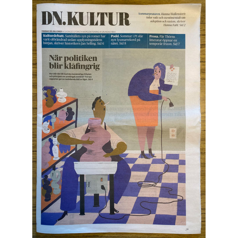 Editorial illustrations: Dagens Nyheter 2