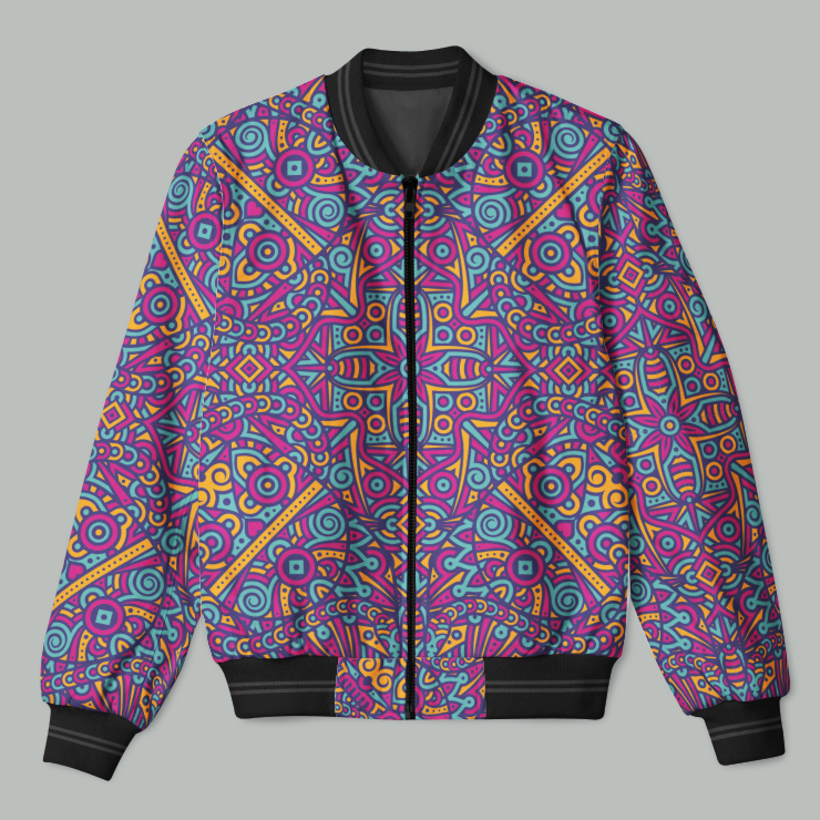 Chaqueta completa con diseño de patrón / Full jacket with pattern design