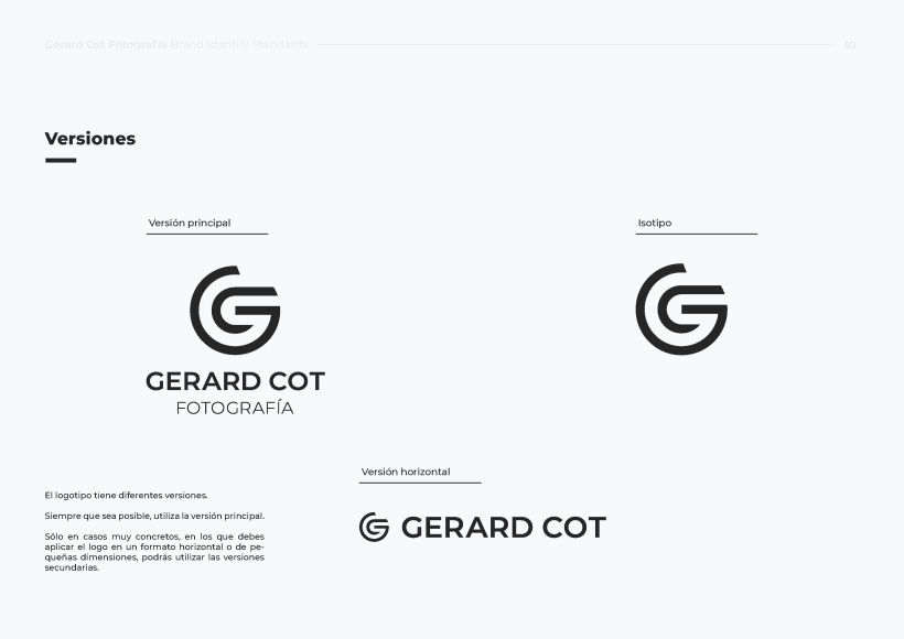 Gerard Cot Fotografía - Proyecto de logotipo para marca personal 12