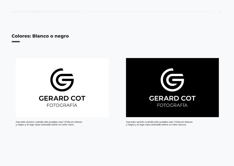Gerard Cot Fotografía - Proyecto de logotipo para marca personal 15