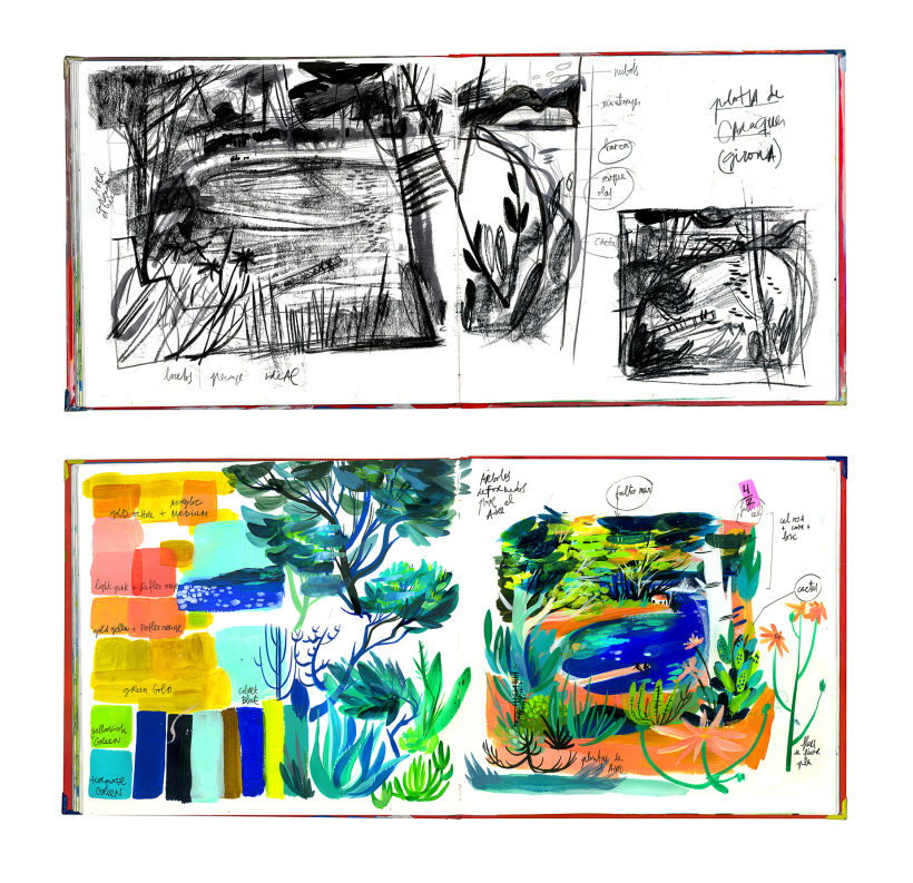 Mi Proyecto del curso: Naturaleza con pintura acrílica: del cuaderno al lienzo  2
