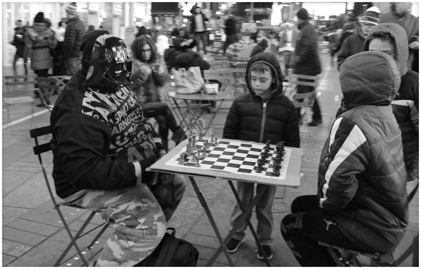 "Juego de ajedrez en Times Square" - NYC, USA