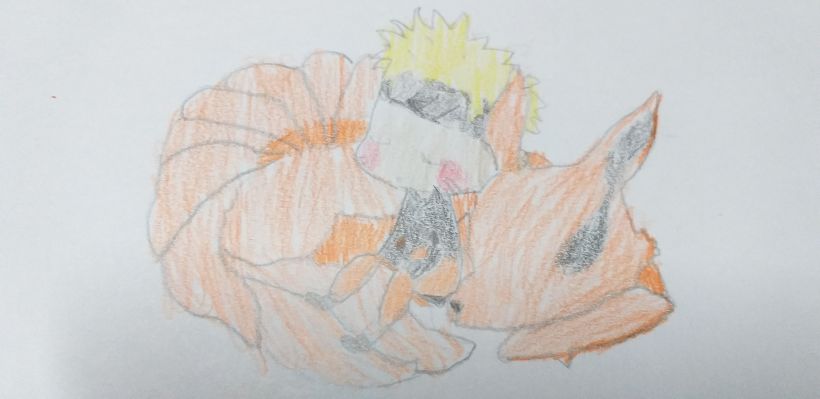 Rate this Naruto and Kurama drawing 1/10 just finished it : r/Naruto