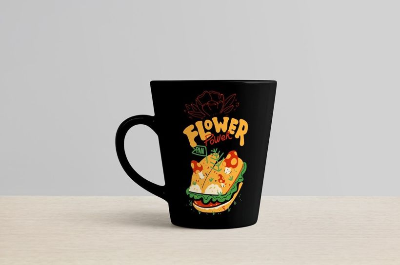 Flower power diseño para camiseta y productos 6
