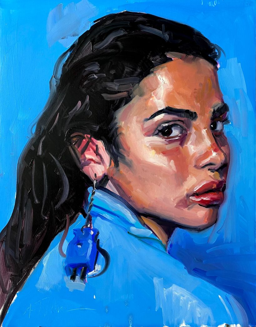 Portrait Painted for My Expressive Oil Portrait Course 1