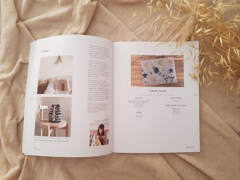 Colaboración para la revista The sewing box magazine. Diseño de producto terminado y pattern con instrucciones.