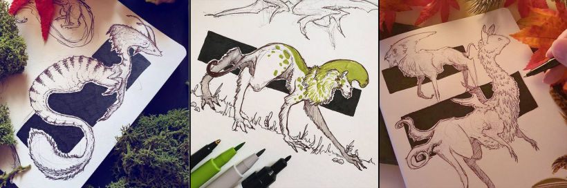 Sketchbook / Creature designs 5
