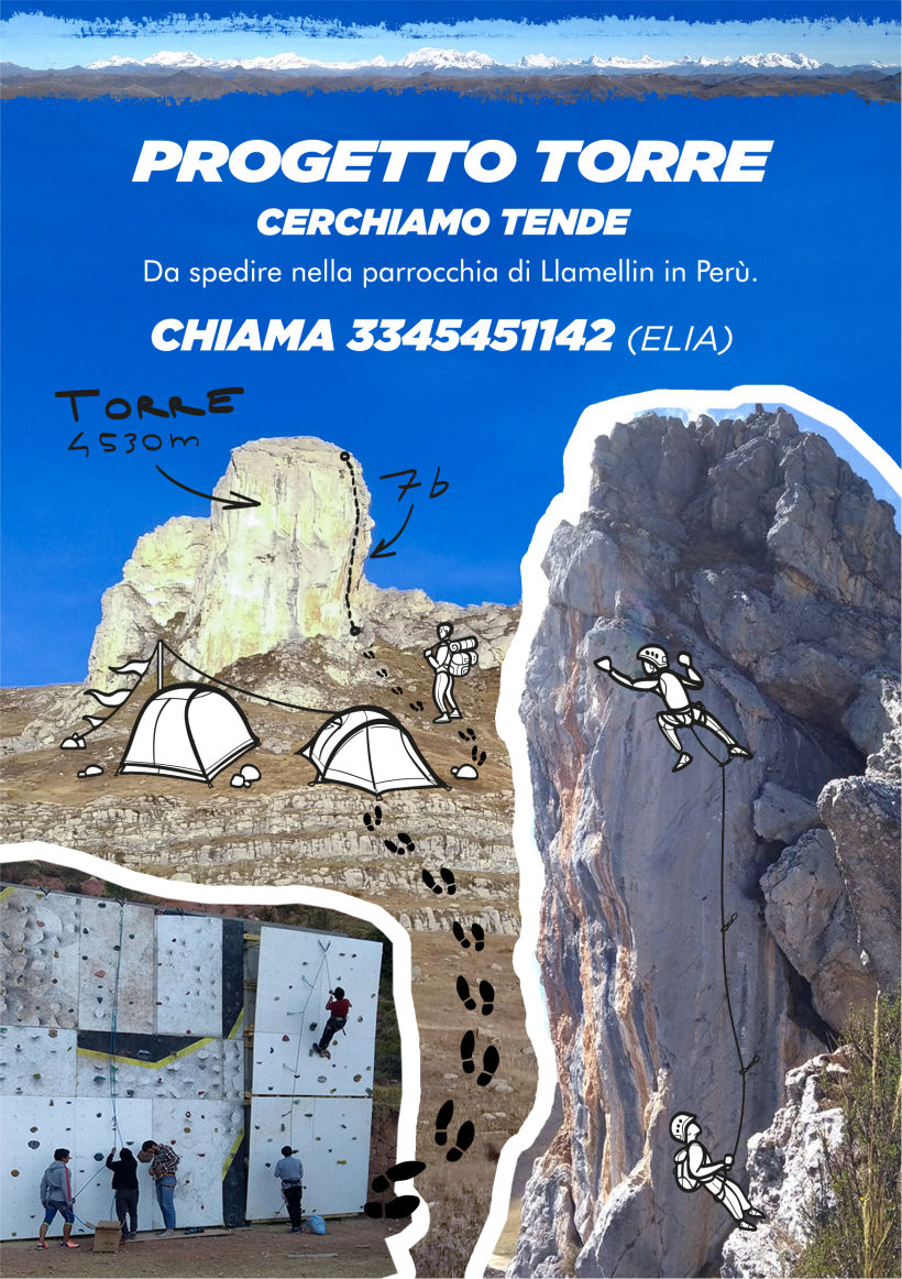 Flyer for benefit project in Perù 1