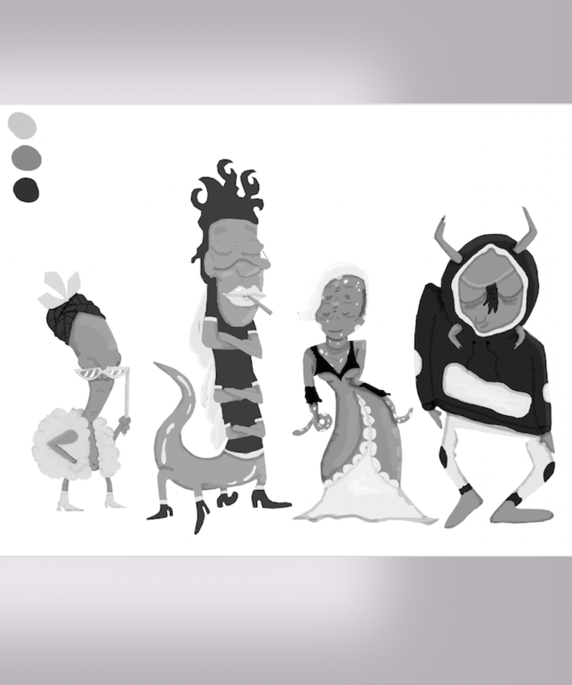 Mi Proyecto del curso: Fábrica de personajes ilustrados 1