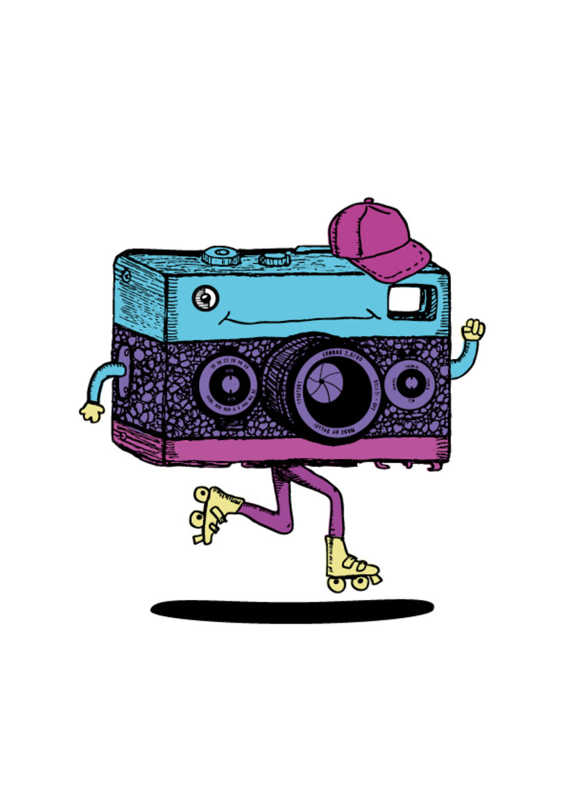 Mi Proyecto del curso: Ilustración de personajes con estilo - Rollei the rollerskater 2