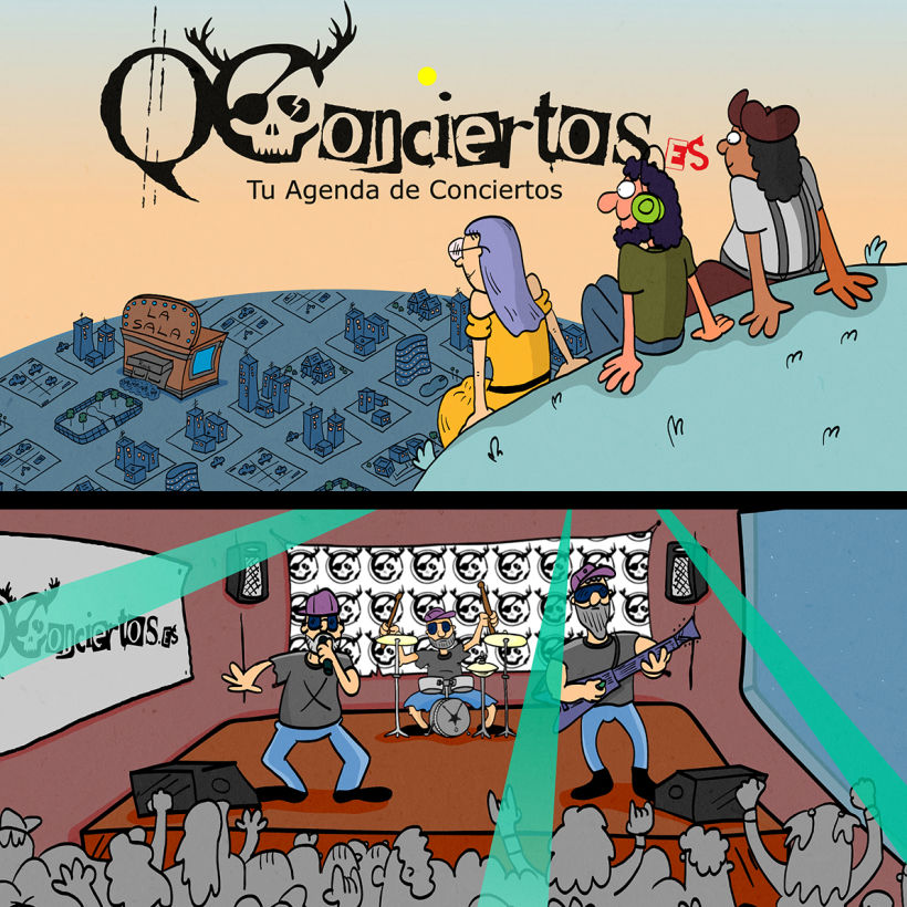 Anuncio animación 2D independiente para App Qconciertos.com 4