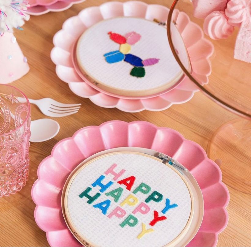 Oh Happy Day - Party Shop Embroidery Hoop Collaboration 2