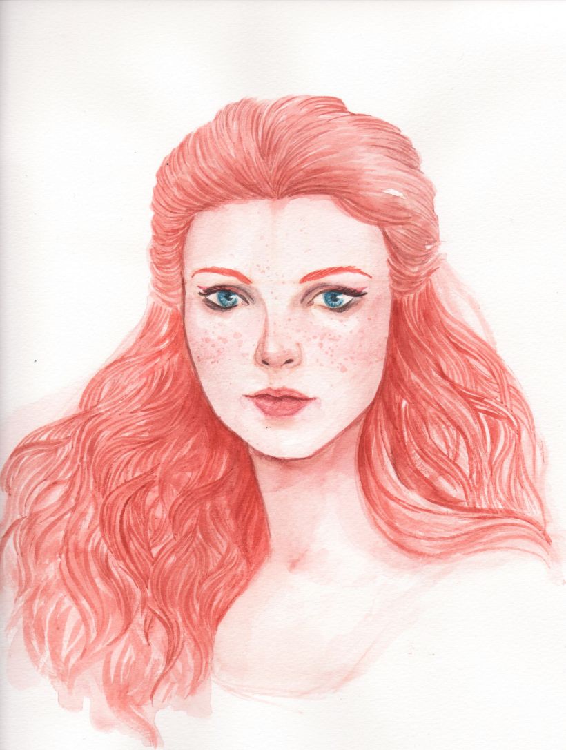 My project in Watercolor Portraits: Capture a Model's Personality course 1