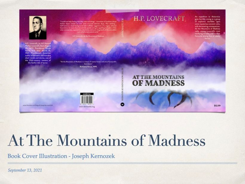 At The Mountains Of Madness - Book Cover Design 1