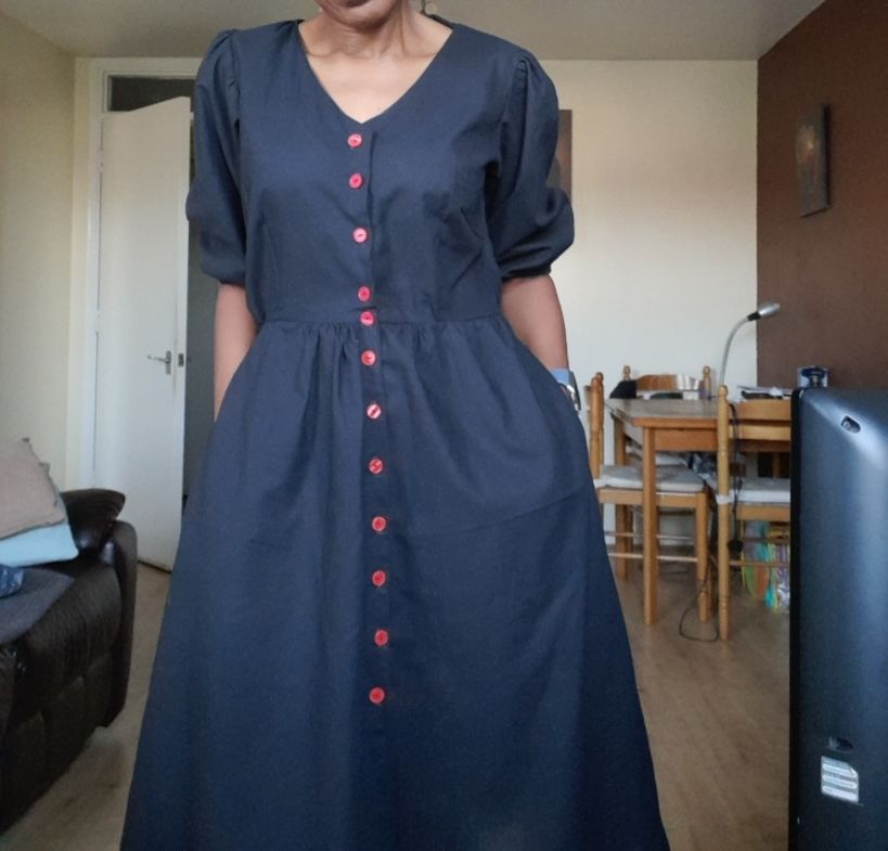 My project in Sewing Machine 101: Make Your First Dress course 3